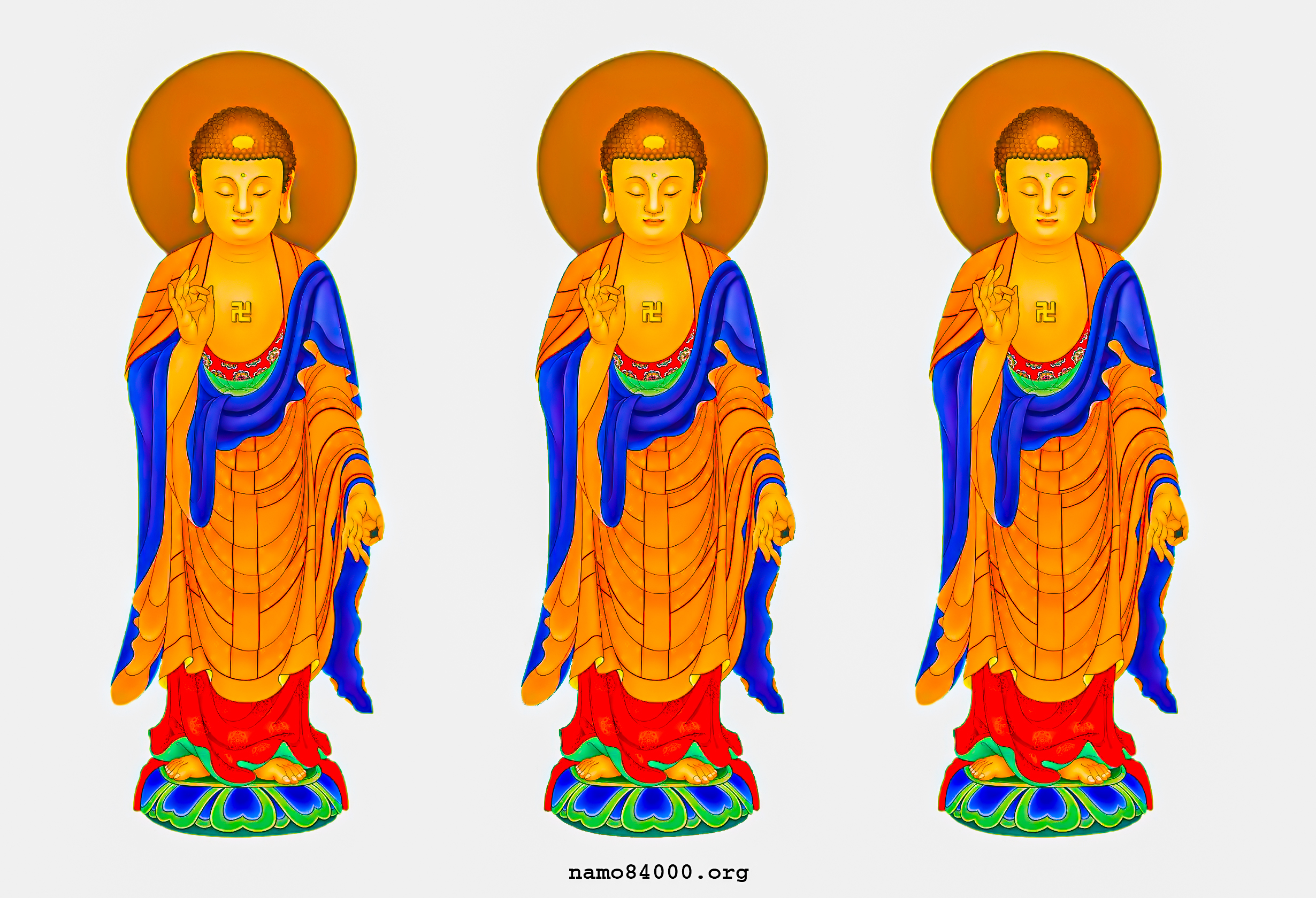 Tôn ảnh Phật A Di Đà tiếp dẫn | Images of Amitabha Buddha leading