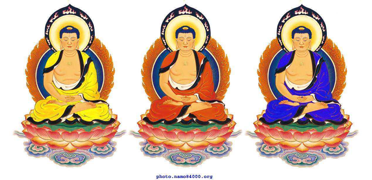 Tôn ảnh Tam Thế Phật | Images of Three Noble Buddhas | 三世佛
